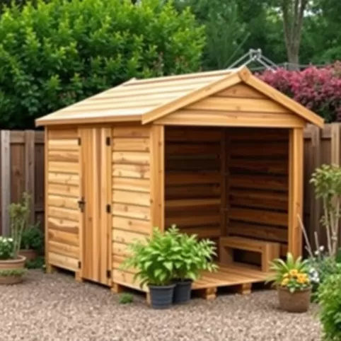 Domek narzędziowy z palet