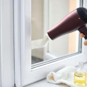 Jak usunąć taśmę klejącą z okna plastikowego